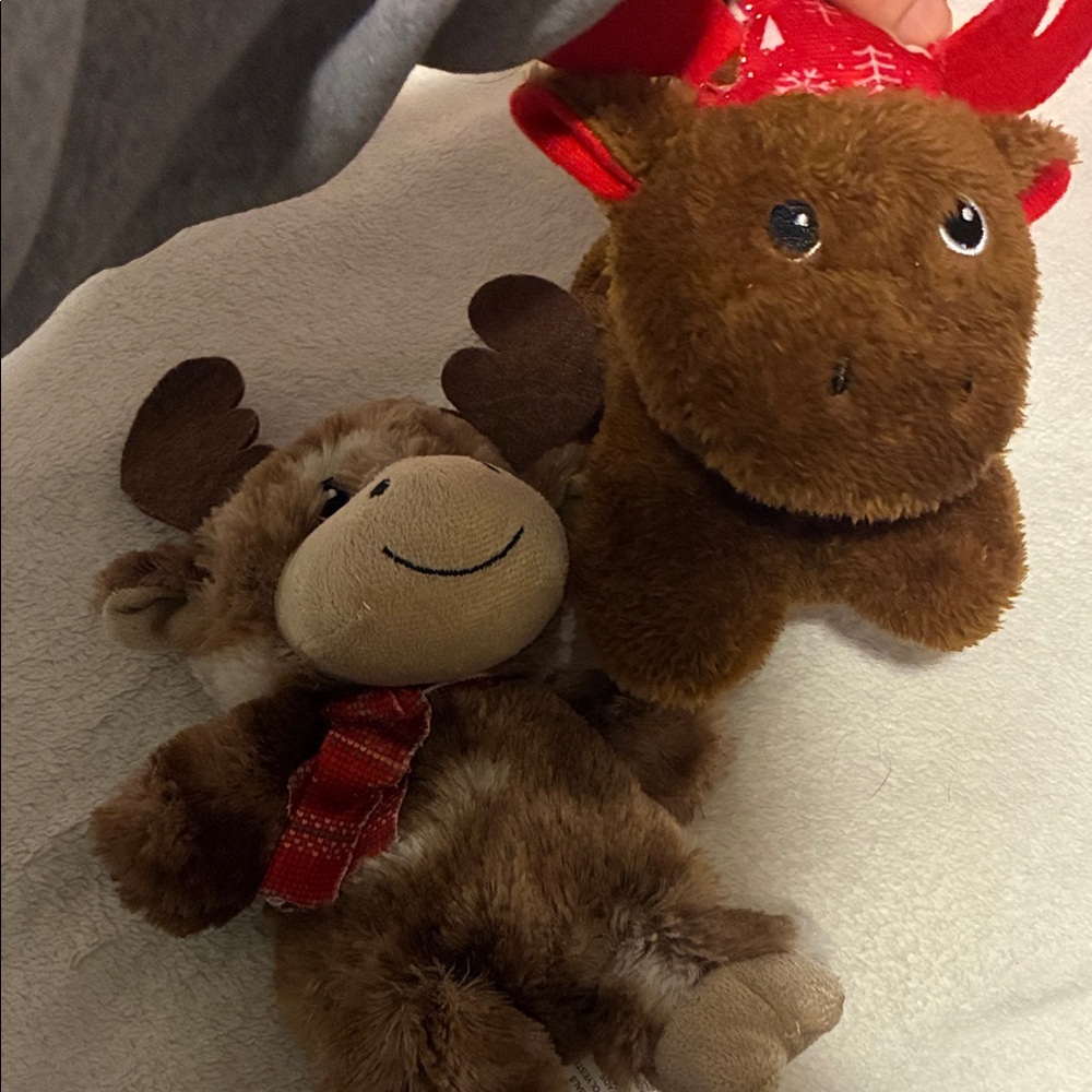 Adorable Brown Stuffed Moose Toy